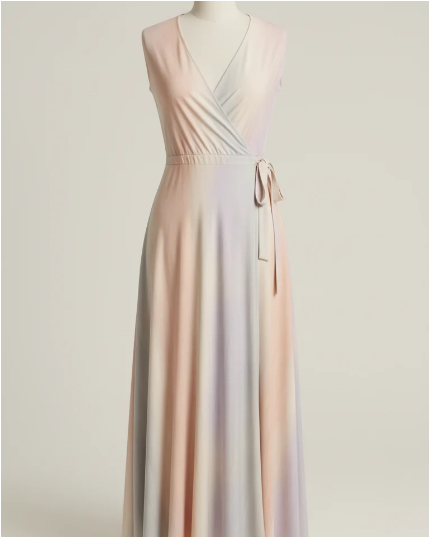 Robe fluide dans des tons pastel