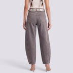 Jean Large Femme Taille Mi-Haute