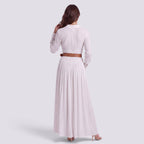 Robe Longue Femme Fendue Col V