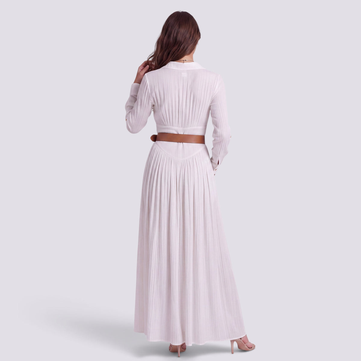 Robe Longue Femme Fendue Col V