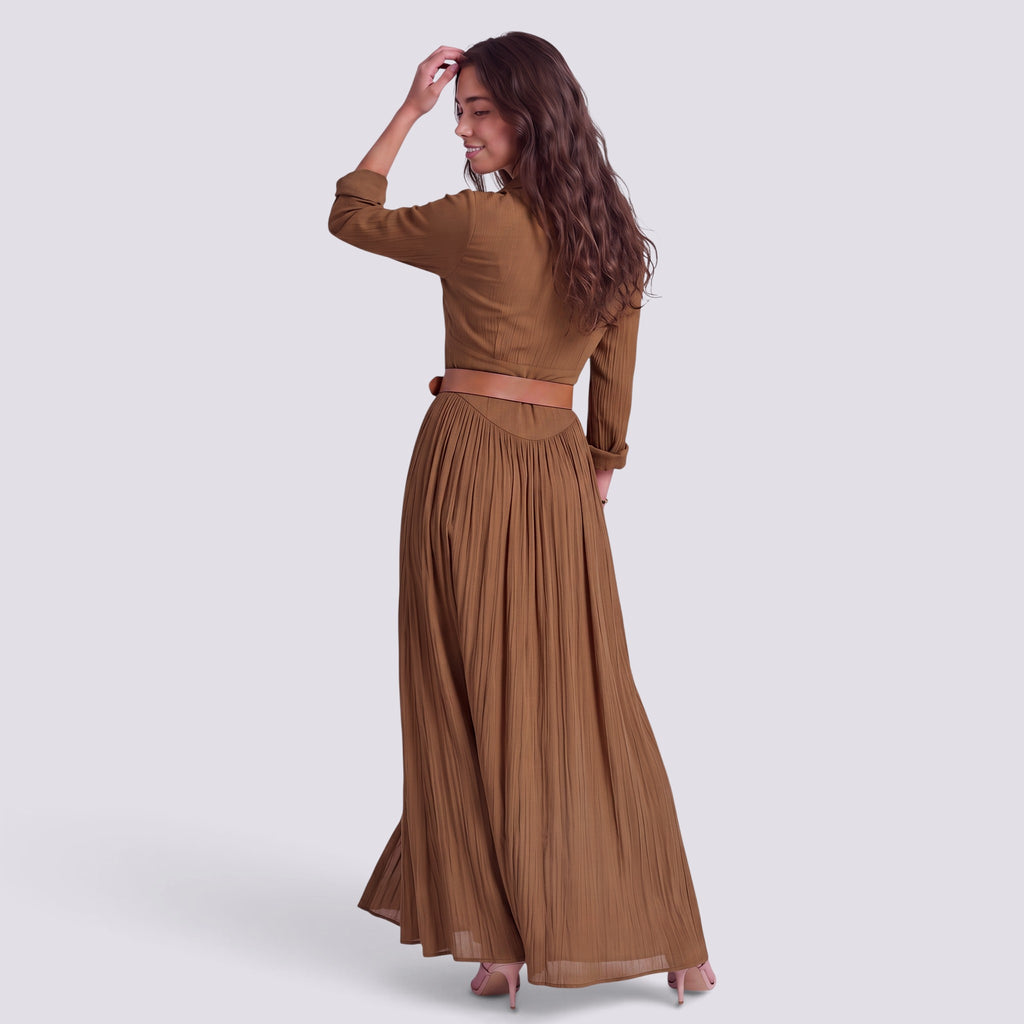 Robe Longue Femme Fendue Col V