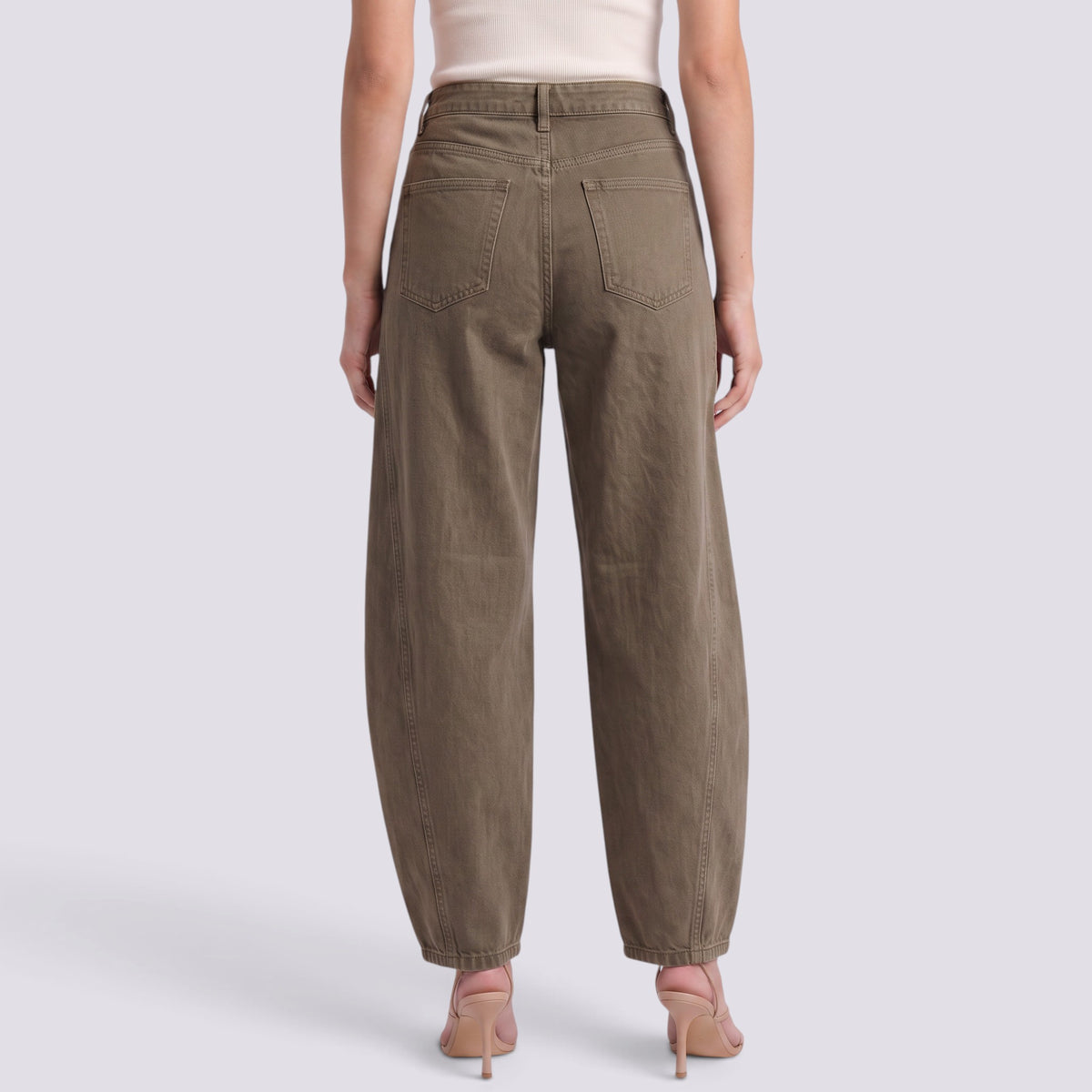 Jean Large Femme Taille Mi-Haute