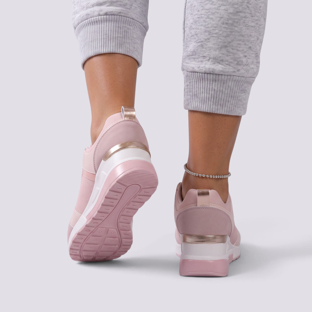 Baskets Plateforme Femme Compensées Lacées