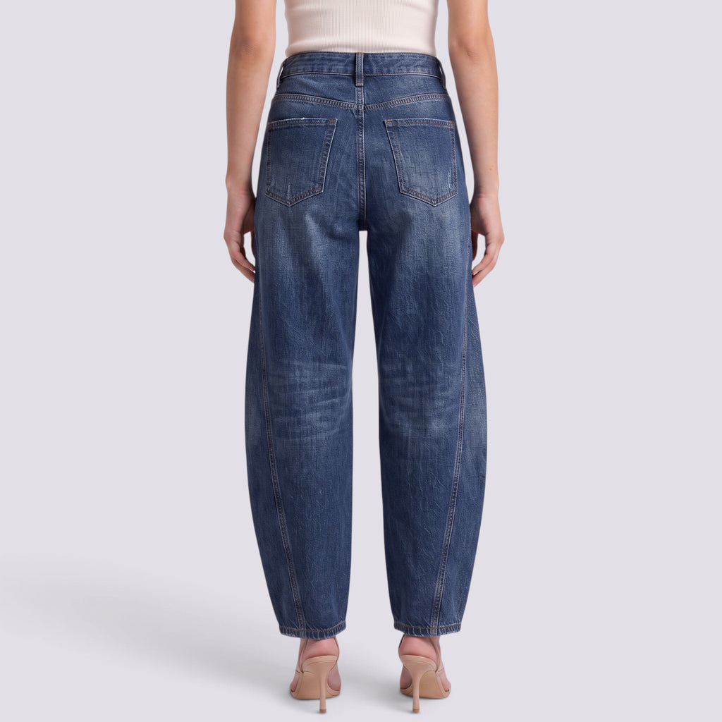 Jean Large Femme Taille Mi-Haute