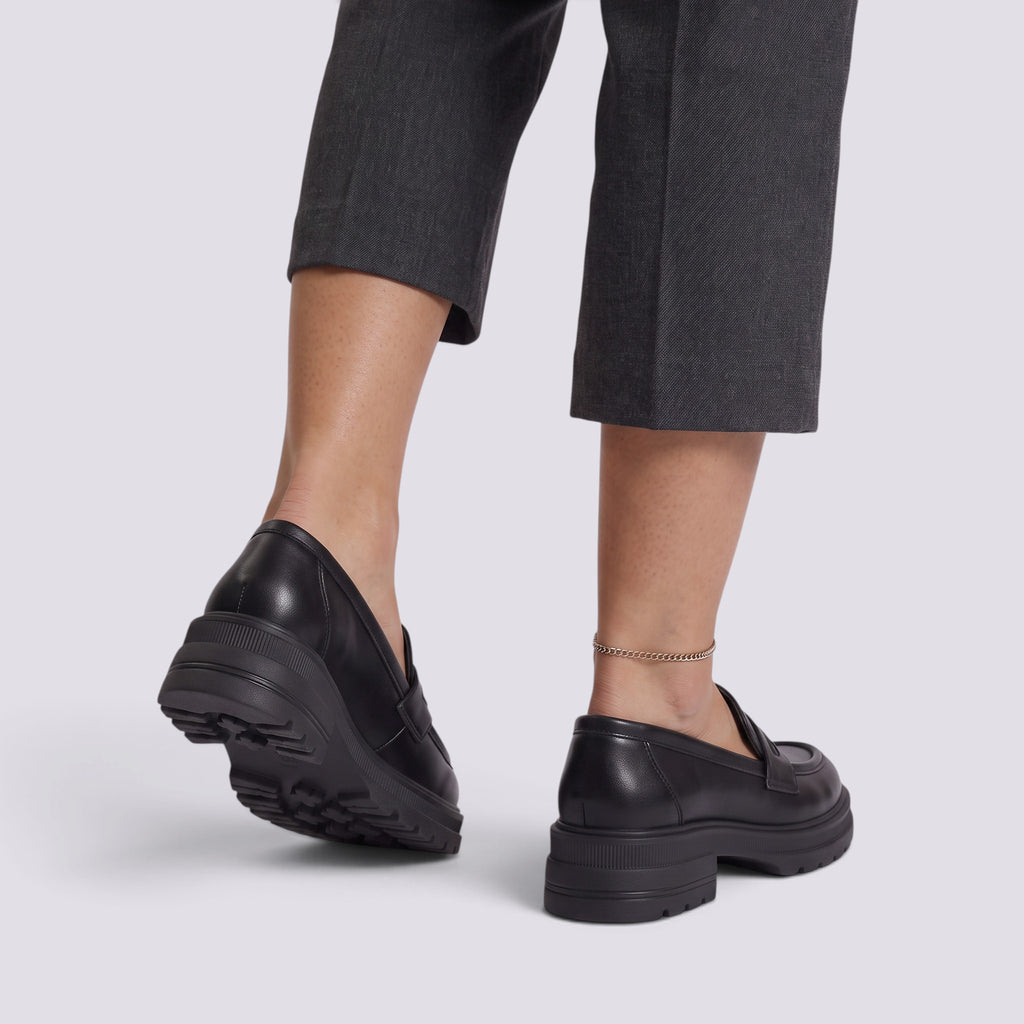 Mocassins Femme à Talon Compensé