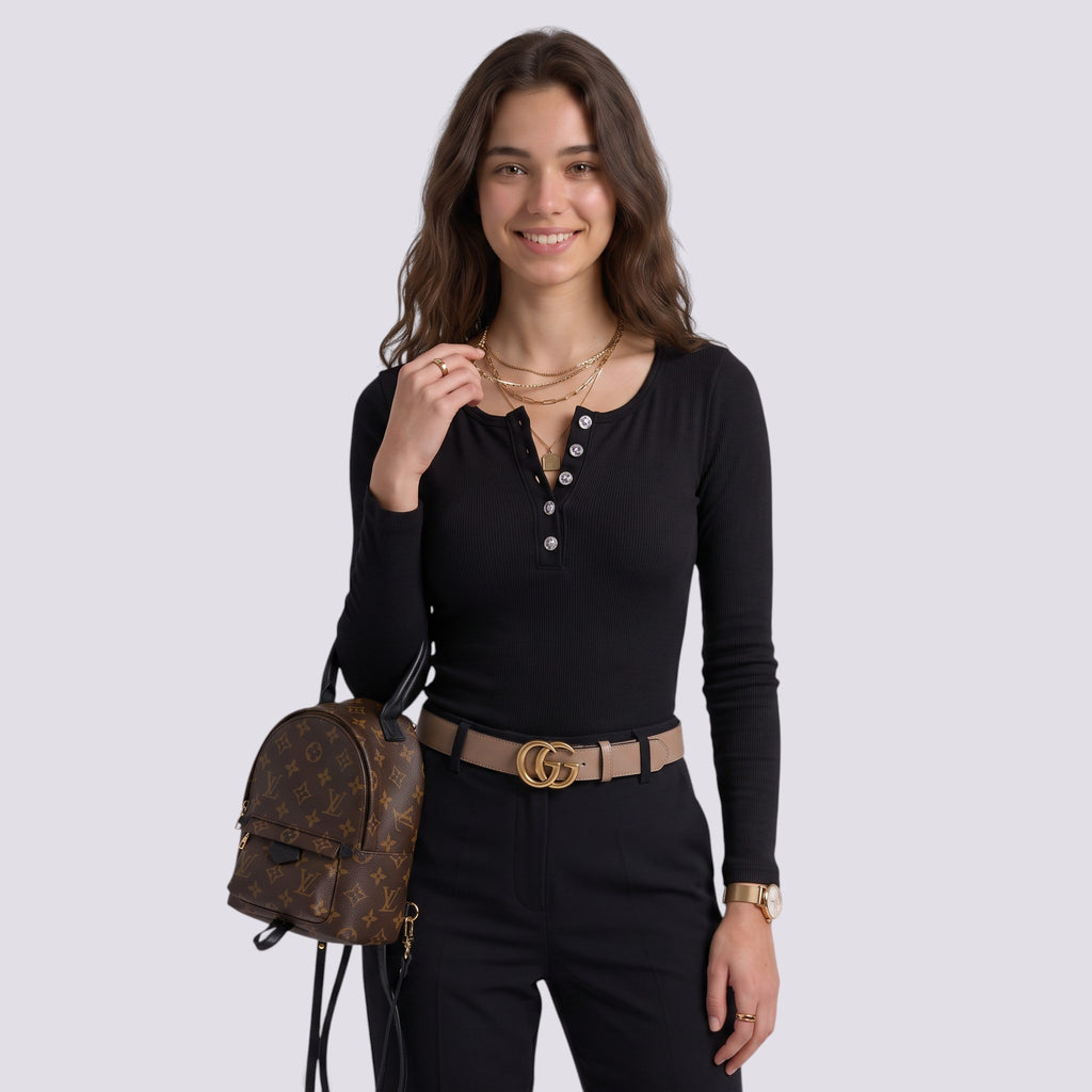Cintré Haut Femme Boutonné Col V Manches Longues
