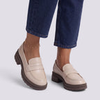 Mocassins Femme à Talon Compensé