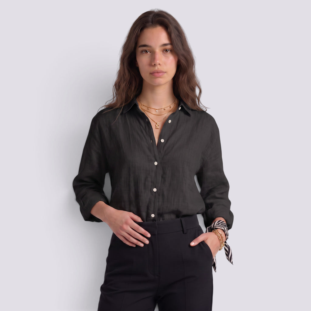 Blouse Femme Chic Dos Noué