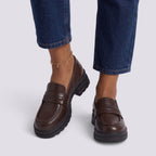 Mocassins Femme à Talon Compensé