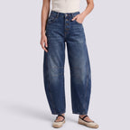 Jean Large Femme Taille Mi-Haute