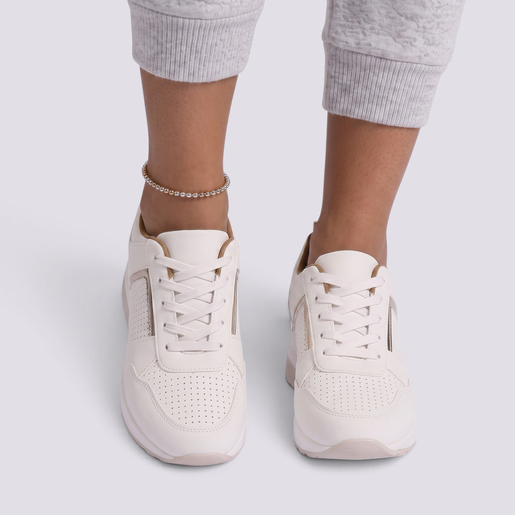 Baskets Plateforme Femme Compensées Lacées