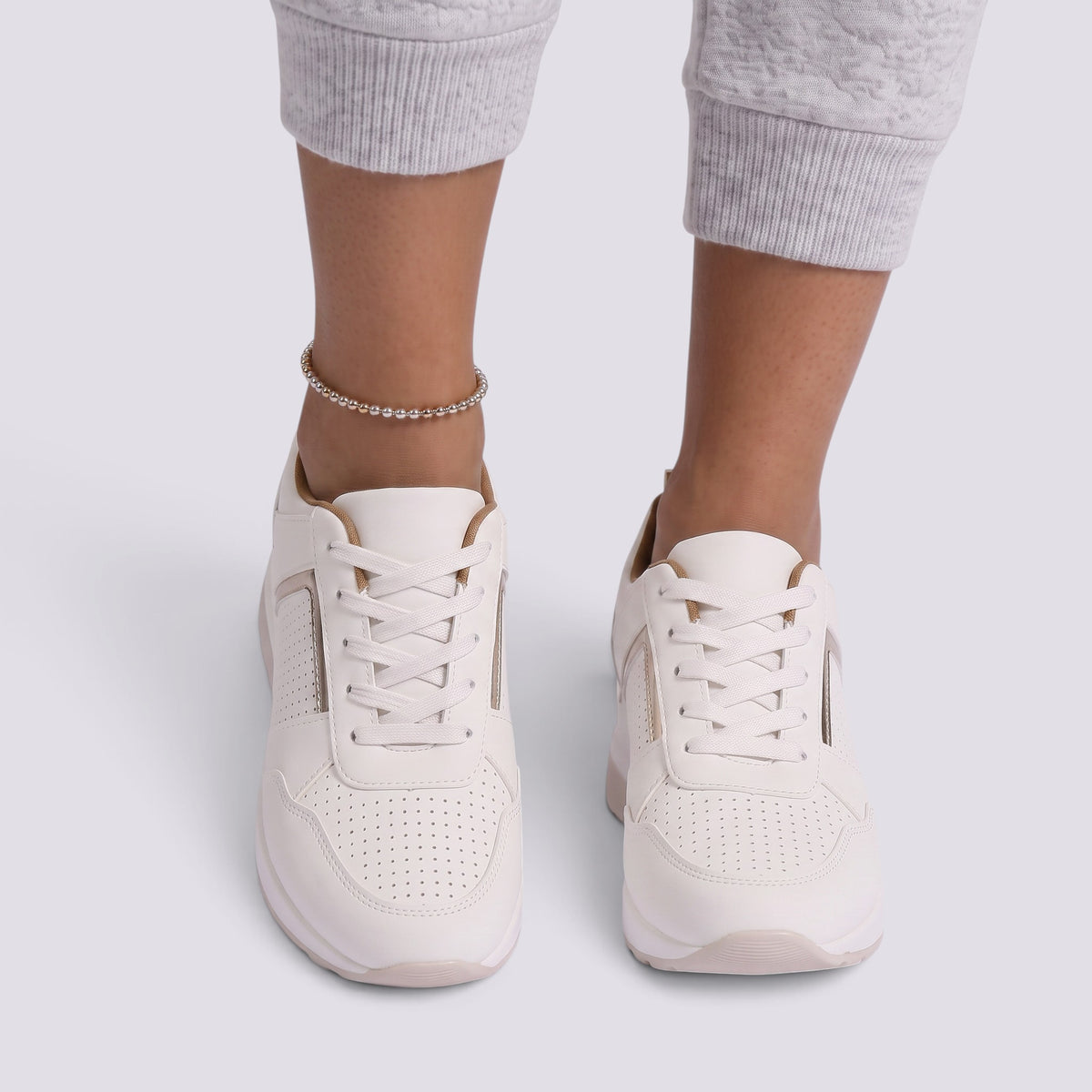 Baskets Plateforme Femme Compensées Lacées