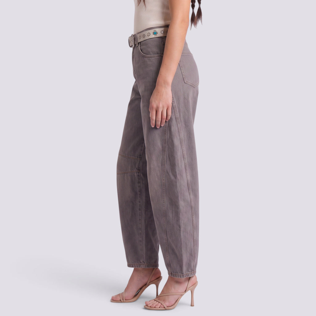 Jean Large Femme Taille Mi-Haute