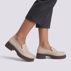 Mocassins Femme à Talon Compensé