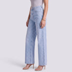 Droite Jean Droit Femme Taille Haute Coupe