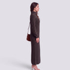 Robe Pull Femme Col Roulé Longue